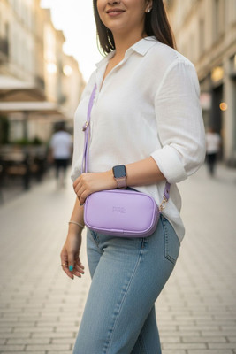 Pramadda Pure Luxury Purple Sling Bag Stylish small sling bag for women travel casual crossbody bag for daily use.