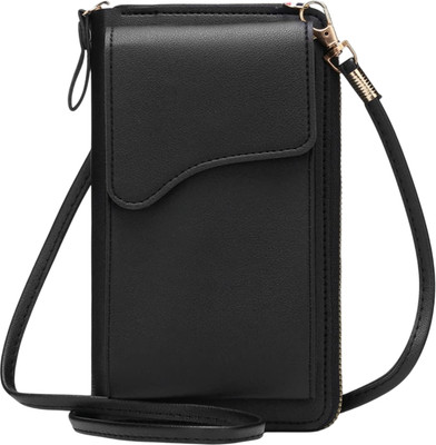 MOMISY Black Sling Bag Mobile bag