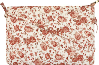black spade Brown Sling Bag Floral Stylish Cross Body Fashion Two Zipper compartments Sling Bag