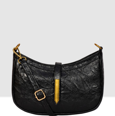 ESBEDA Black Sling Bag Half Moon Sling Bag