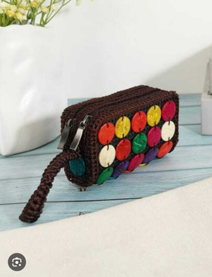 Nappmall Multicolor Sling Bag Stylish Wooden Hand Purse for Women | Elegant Wooden Clutch Handbag