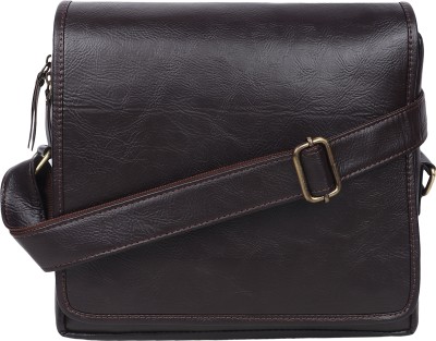 Leder Street Brown Messenger Bag Men trendy stylish Messenger mini bag