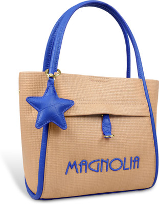 Magnolia Blue Tote Royal Handbag | Office & Casual with Charm Star, Adjustable Strap & Spacious