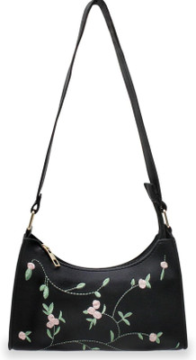 FSJ CREATION Black Sling Bag Premium Looking Women Sling Bag | Sling Bag for Girls (Black)