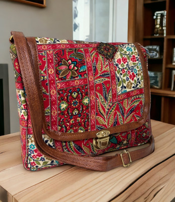 mas navi Red, Brown Sling Bag Trendy|Classic|Party for Womens, Made With Best Quality