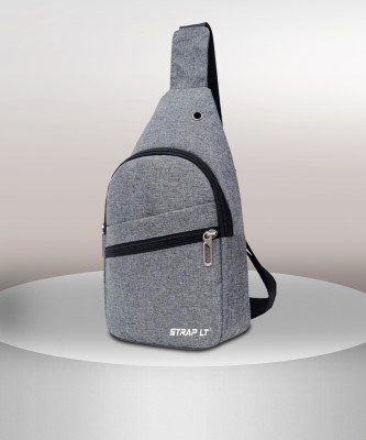 Straplt Grey Sling Bag Crossbody Shoulder Backpack Chest Sling Bag Lightweight One Strap Sling Bag