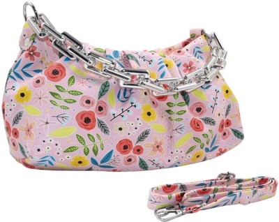 Bhavi Lifestyle Pink Sling Bag Floral print Premium & Stylish Women Sling bags Purse.