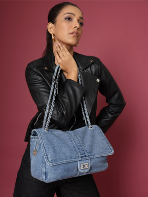 LINO PERROS Blue Shoulder Bag Women Blue Shoulder Bag