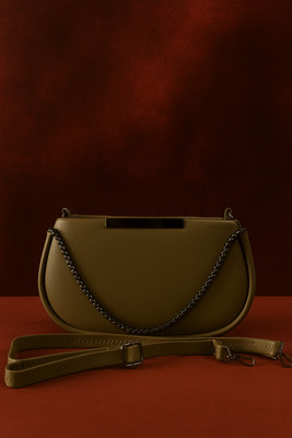 NIMISH Green Sling Bag Moon Olive, Sling Bag Stylish Look Lightweight Easy To Carry Bag