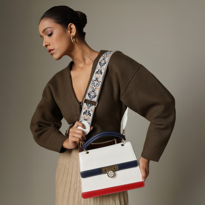 LINO PERROS White Satchel Women White Sachtel Bag