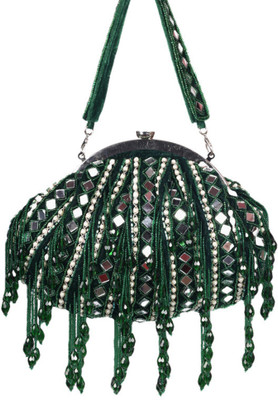Swisni Elegant Floral Box Clutch Modern Potli
