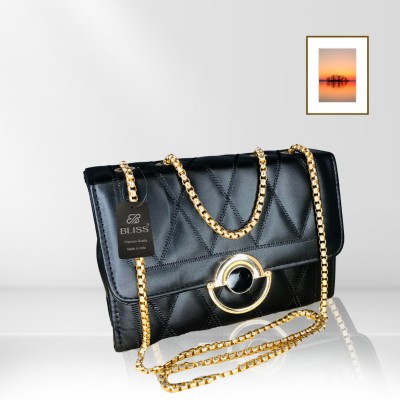 Bliss Black Sling Bag Black Elegant slingbag trendy bags for women