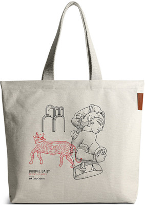 DailyObjects Red Tote Bhopal City Tote Bag