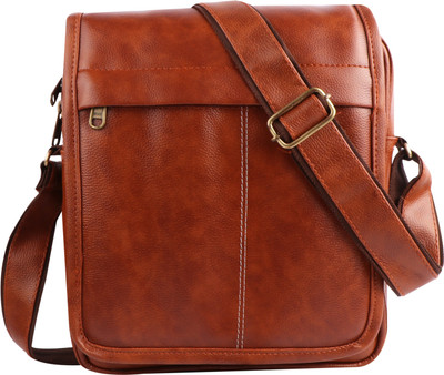 Prime Carry Tan Sling Bag Sling Bag for Men & Women, Shoulder Bag for Travel, Office