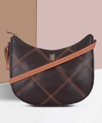 Baggit Brown Sling Bag Large Sling Bag Lpxe Basil Tessa Dark Oak