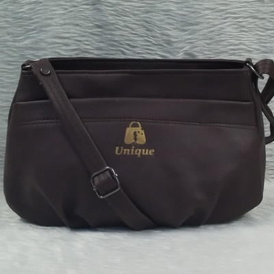 Bu beauty unique Brown Sling Bag Unique shape sling bags for fashionable women