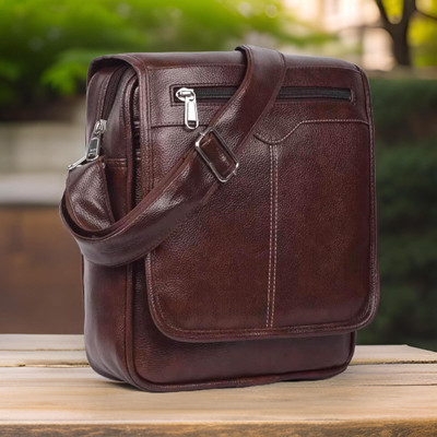 Shivra Brown Sling Bag Men Sling Bag side bag for men(S-12*11)