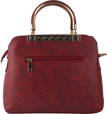 house of common Maroon Messenger Bag 017-3COM-V-HANDLE-HANDBAGS(MEHROON)