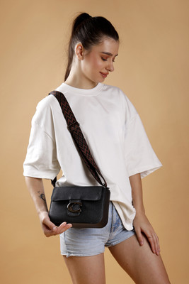 ALONZO Black Sling Bag sling bag Casual Crossbody Bag for Women