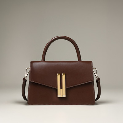 LINO PERROS Brown Sling Bag Monroe Glint