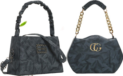 Reprox Black, Black, Black Sling Bag Stylish Forever Young Sling Bag For Women And Girls(Pack of 2)