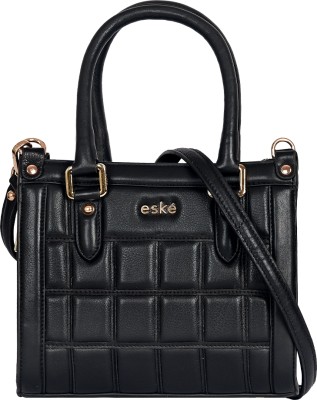 eske Black Hand-held Bag Viviana Leather Handbag