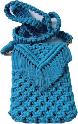 Royalmacrame Blue Sling Bag For Women