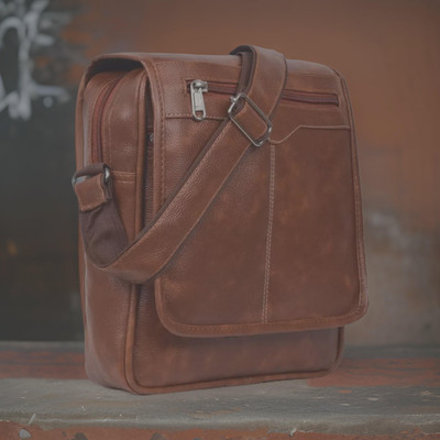 Shivra Tan Sling Bag Men Sling Bag side bag for men(S-12*11)