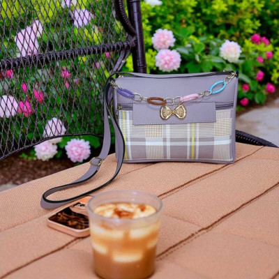 AK Purple Sling Bag LV.PURPLE.CHEXK.QW23