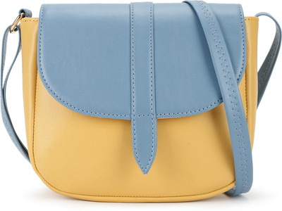 Fastrack Blue, Yellow Sling Bag Color Blocked