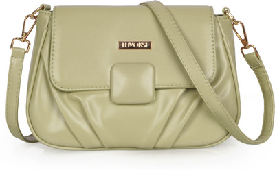 LUVOKSI Green Sling Bag Curlized Casual