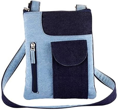 THE PURANI JEANS Black Sling Bag Sling Bags For Women Stylish Latest Sling Bag For Girls Branded Multipocket Blue