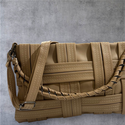 Skorpio Beige Sling Bag Latest Design Frount Binai Check