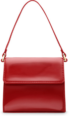 Fastrack Red Sling Bag Patent Finish