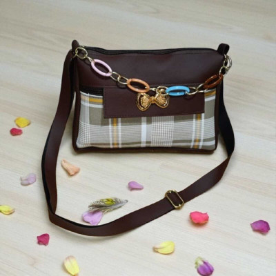 AK Brown Sling Bag LV.CHEXK.BROWN.qw23