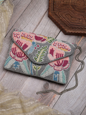 Anekaant Grey, Multicolor Sling Bag Kooky