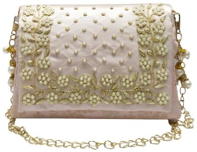 Weeves Pink Sling Bag Handstitched Clutch Potli