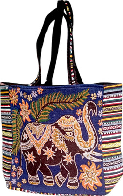 Ruwaza Art creation Multicolor Hand-held Bag Embroidered hand bag