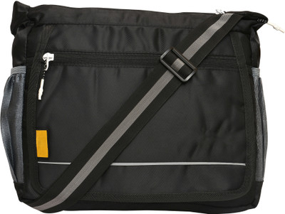 Zadinga Black Sling Bag College crossbody Travel Unisex Office Business Messenger Bag