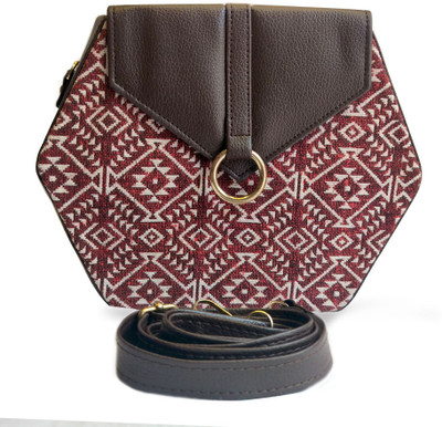 DESENCE Multicolor Sling Bag HEXAGONAL BOX SLING BAG