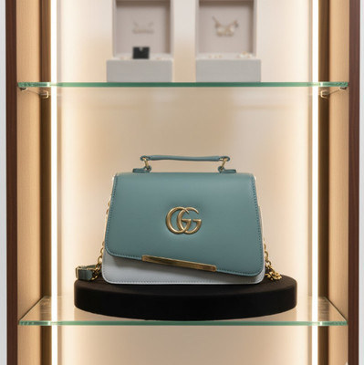 Aurevo Green Sling Bag Elegant Chain Sling Bag
