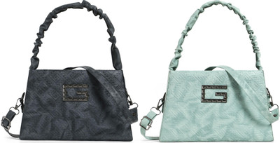 Zaxcer Black, Green Sling Bag Beautiful Sling Bags for women and girls(Pack of 2)