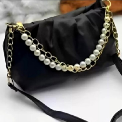 L C collection Black Shoulder Bag Black