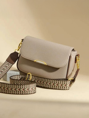 A2Z CREATIONS Beige Shoulder Bag Premium Looking Women Sling bag With Digital printed strap.