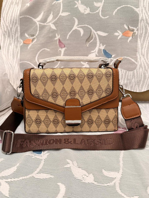 velvy Brown Sling Bag Classic Sling Bag For Women And Grils Best Quality Imported Material