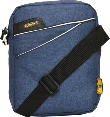 Zadinga Blue Sling Bag Stylish Nylon Sling Cross Body Travel Office Business Bag for Men Women