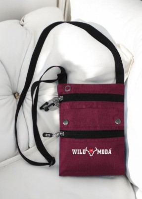 Wildmoda Maroon Sling Bag Streetwise Unisex Sling Pack, CrossBody, Pouch Bag, Travel Sling