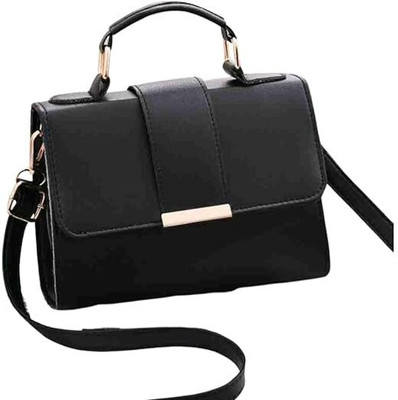 Shreeja Black Hand-held Bag Women’s Sling Bag – Stylish & Compact Crossbody Box Purse for Girls & Ladies