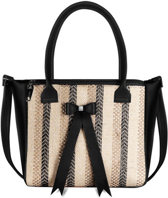 KAVRIXA Black Sling Bag Black Glamorous Faux Leather Handbag For Women And Girls KX- HB22