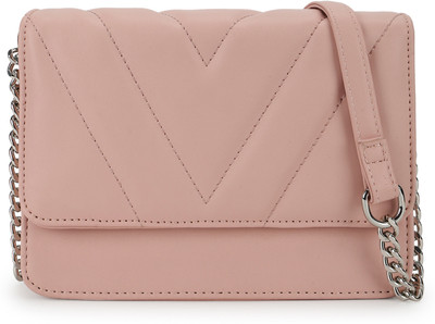 Fastrack Pink Sling Bag Quilted
